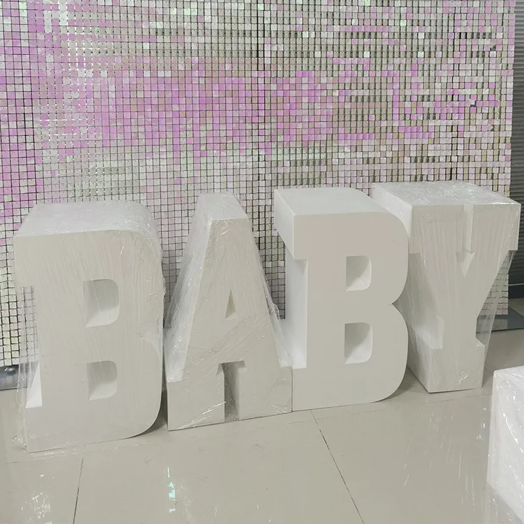 Styrofoam Baby Shower Foam Table Letter Baby Base Decoration