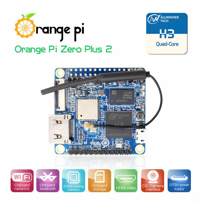 Orange Pi Zero Plus 2 H3 Quad-core Wifi
