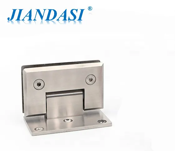 90 degree stainless steel glass to wall both sides bathroom shower hinge for 8-12mm frameless glass door