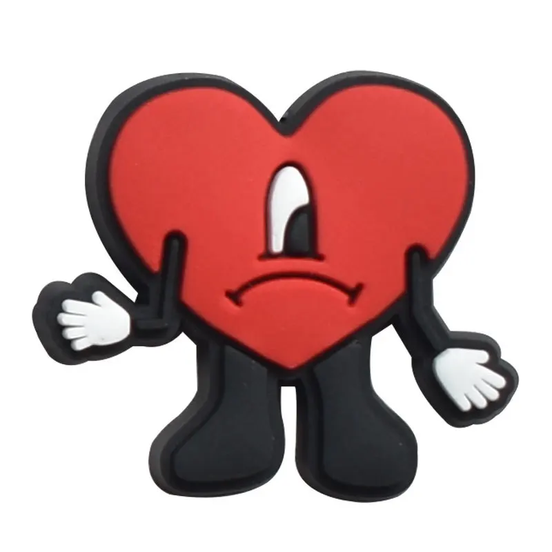 2023 Bad bunny croc custom charms wholesale shoe decorations designer The grass shoe charms For clog shoe and accessories