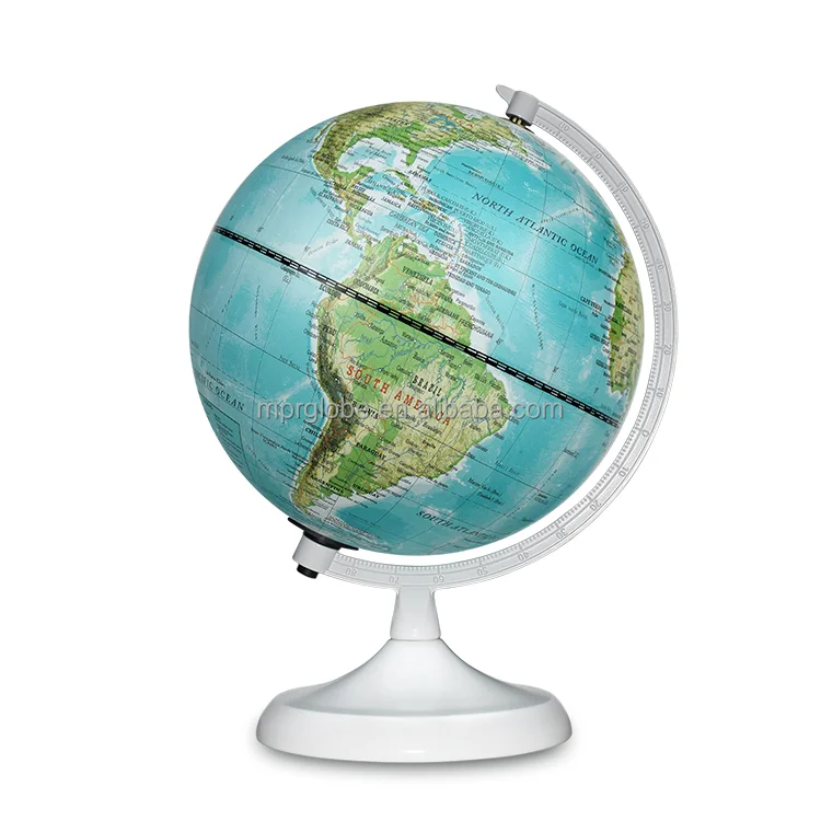 Education teaching plastic world Globe 20cm Green Ocean World Globe