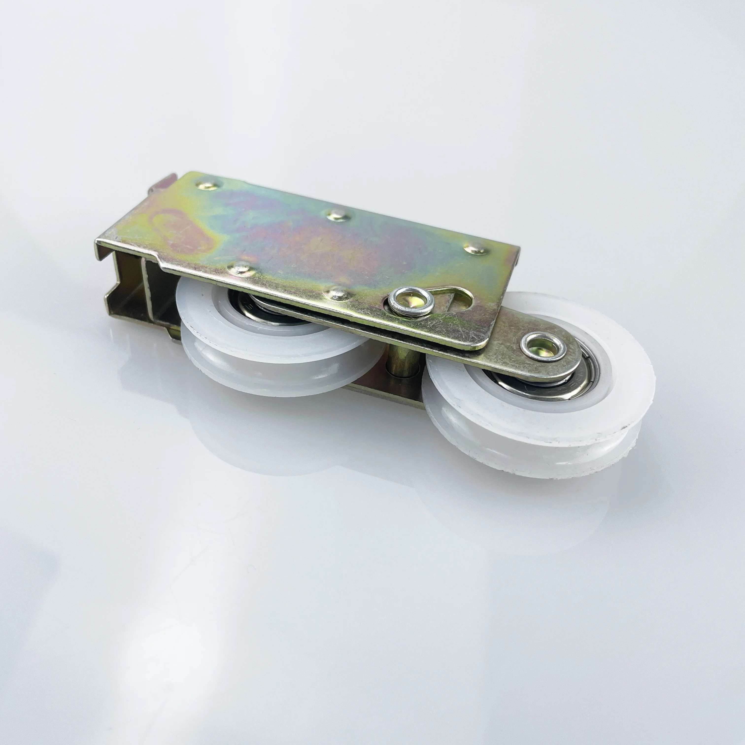 Adjustable Iron Zinc Plated White Transparent Nylon Roller Wheel For Aluminium Sliding Door To Kenya Ghana