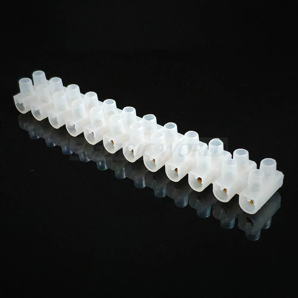 Cable Wire Connector 2/3 Positions Barrier Strip Block Terminal Plastic Electrical Connector Terminal Screw Terminal Block