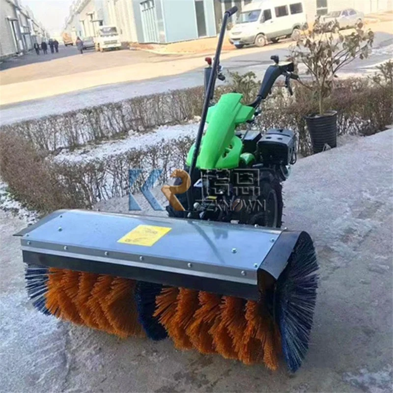 Небольшая Ручная подметальная машина для снега от производителя 6.5HP бензиновая зимних дорог