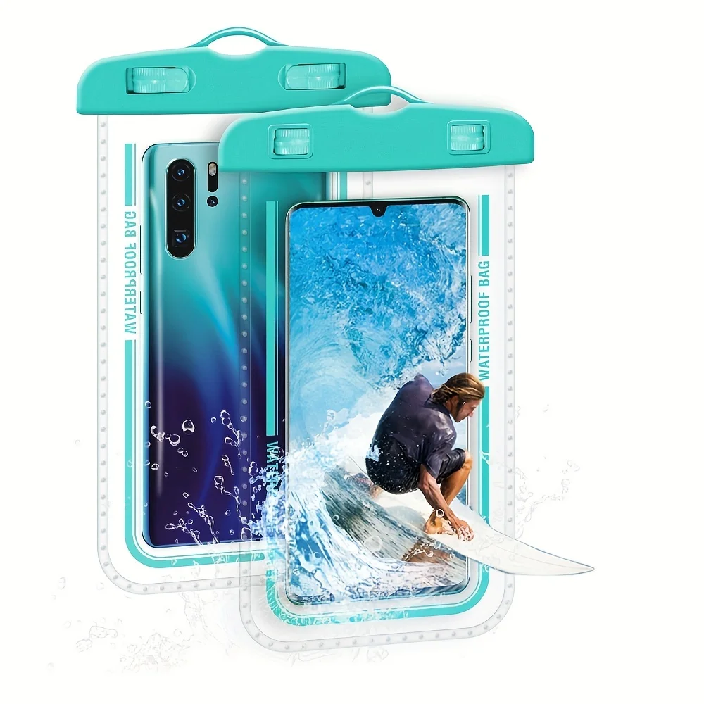 Universal floating clear pvc Beach phone case with strap water proof mobile phone bag pouch for cell phones
