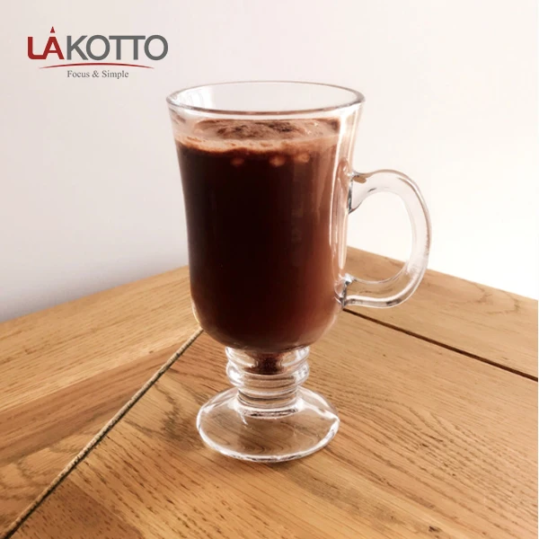 
Wholesale 260ml Irish coffee glass mug with handle 