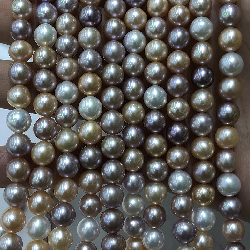 wholesale natural freshwater akoya pearl strands,high luster,very clean surface