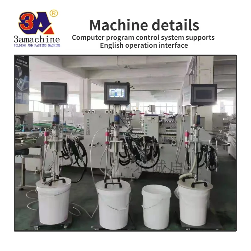 3a machine pasting paper glue machine cold glue spray gun cold glue application system