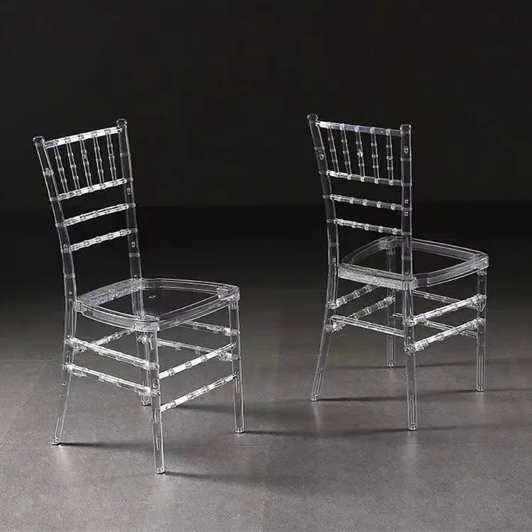 White Transparent Phoenix Napoleon Clear Crystal Plastic Acrylic Resin Tiffany Chiavari Wedding Chair
