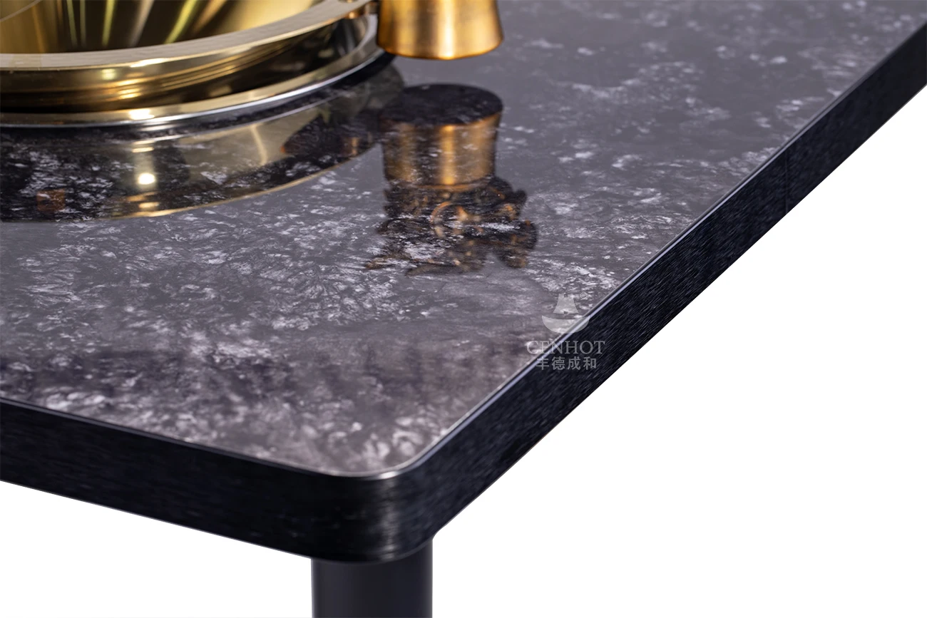CENHOT Steamboat Table for Restaurant Hot Pot Table