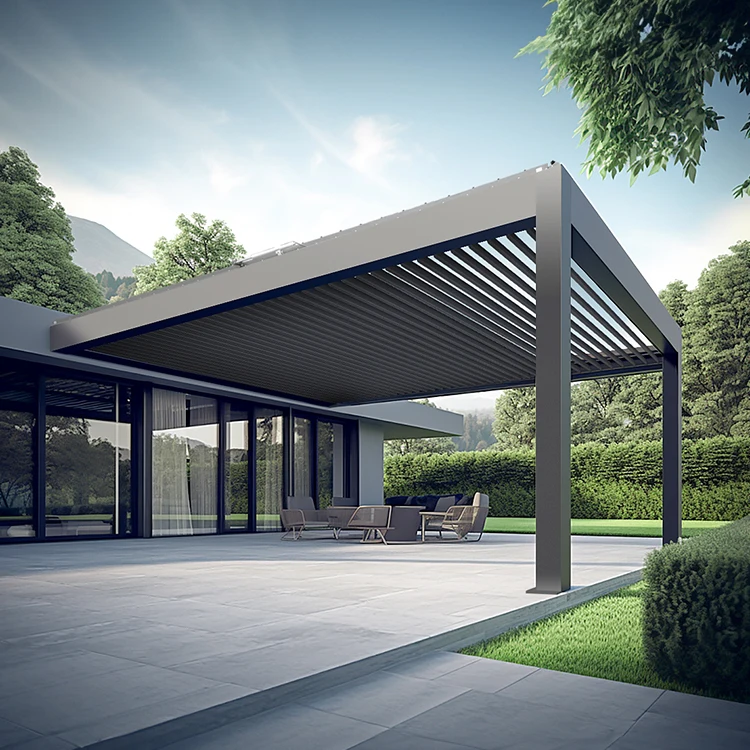 Immer Heavy Duty Pergola-aluminium Bioclimatic 5x3 Pergolas And Gazebos Outdoor