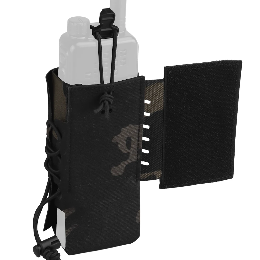 Wosport Cordura Assaulter Radio Pouch Elastic Tab Bag Packed  For Chest Rigs