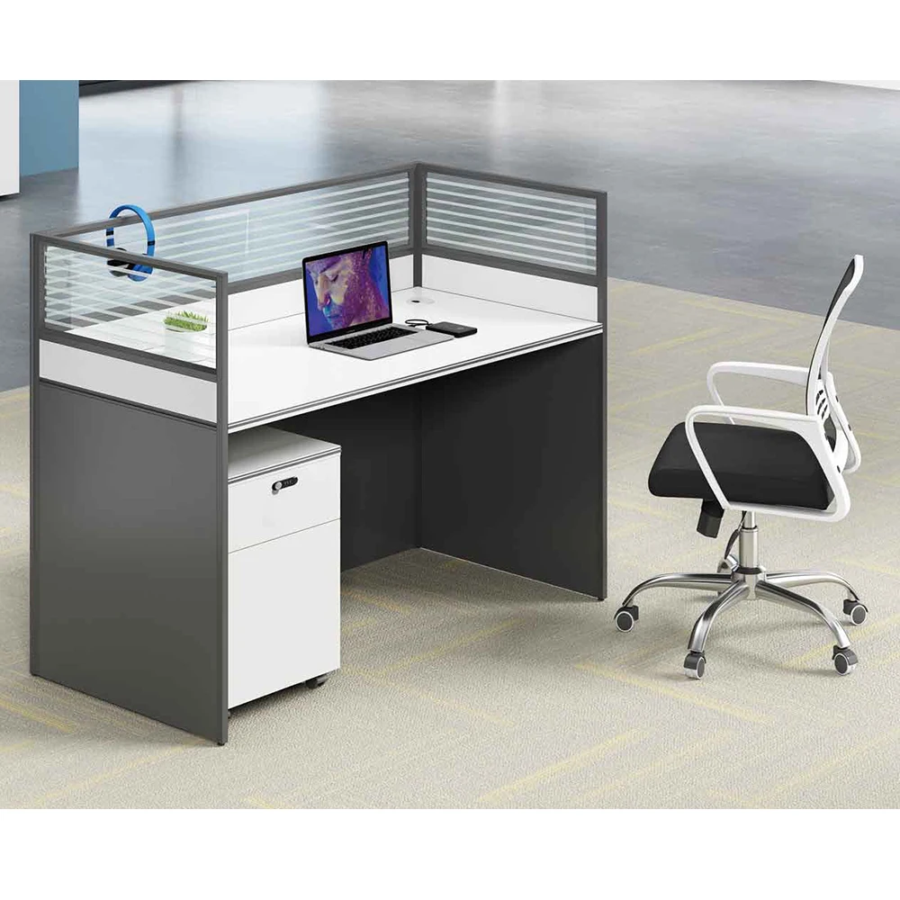 Modern Computer Desk China Furniture Manufacturer Executive Staff Office Cubicle Workstations Modular Wooden Design
