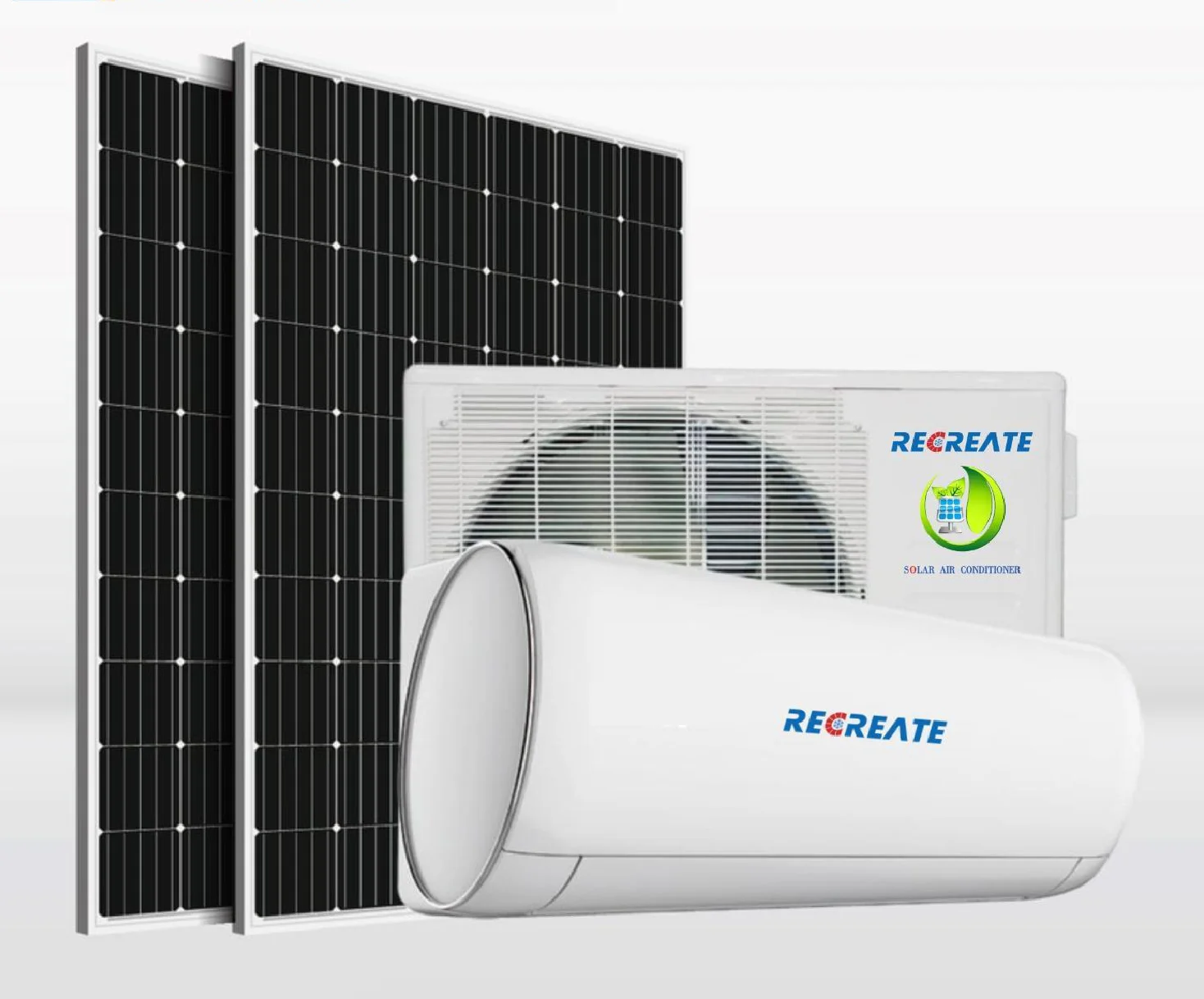 solar air conditioner home  Pure DC Solar Air Conditioner System 24000btu spilt air conditioner solar units solar panel home