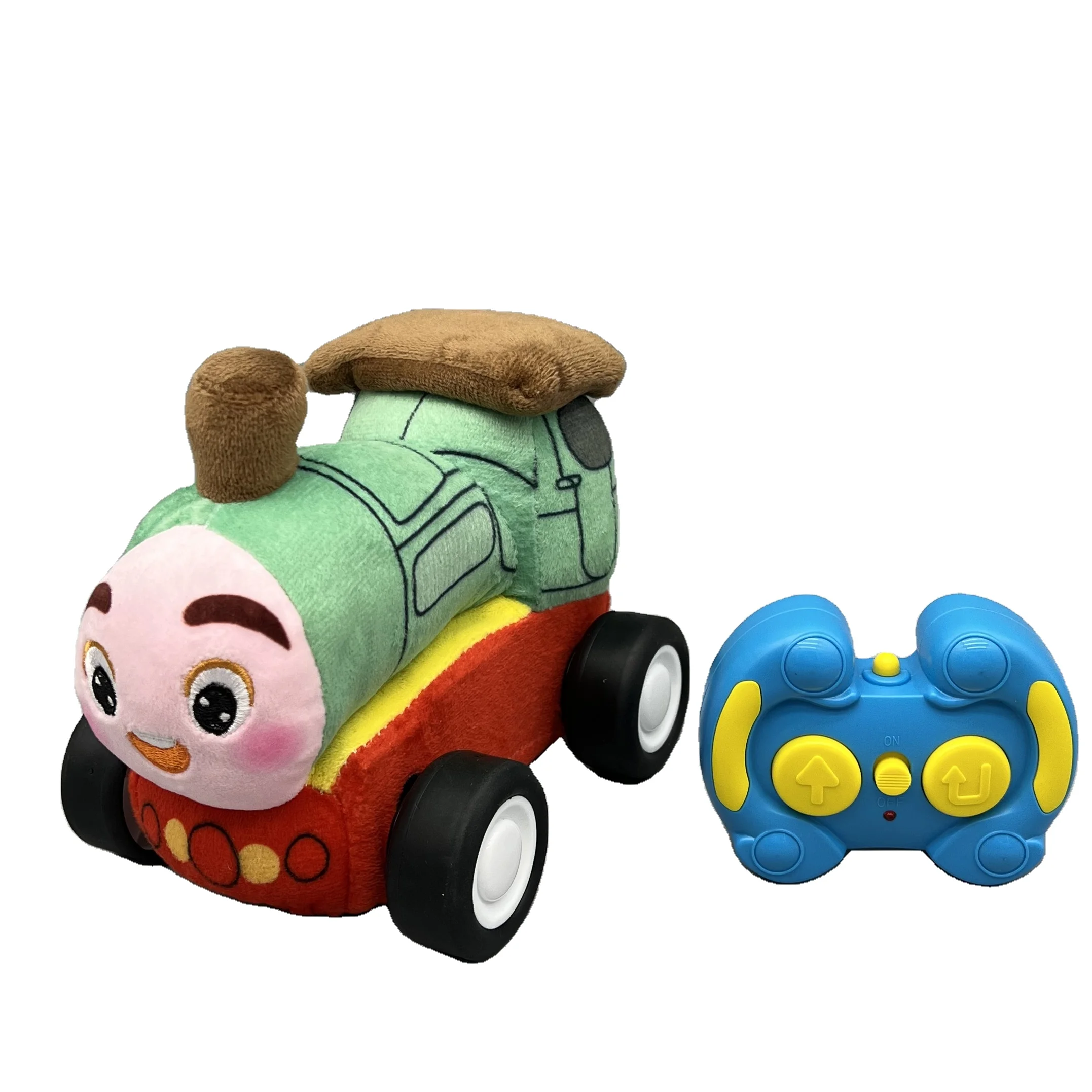2.4G PLUSH MUSIC R/C TRAIN Customized Cartoon car plush toy soft vehicle stuffed toys kids stuffed vehicle car plush blocks toy