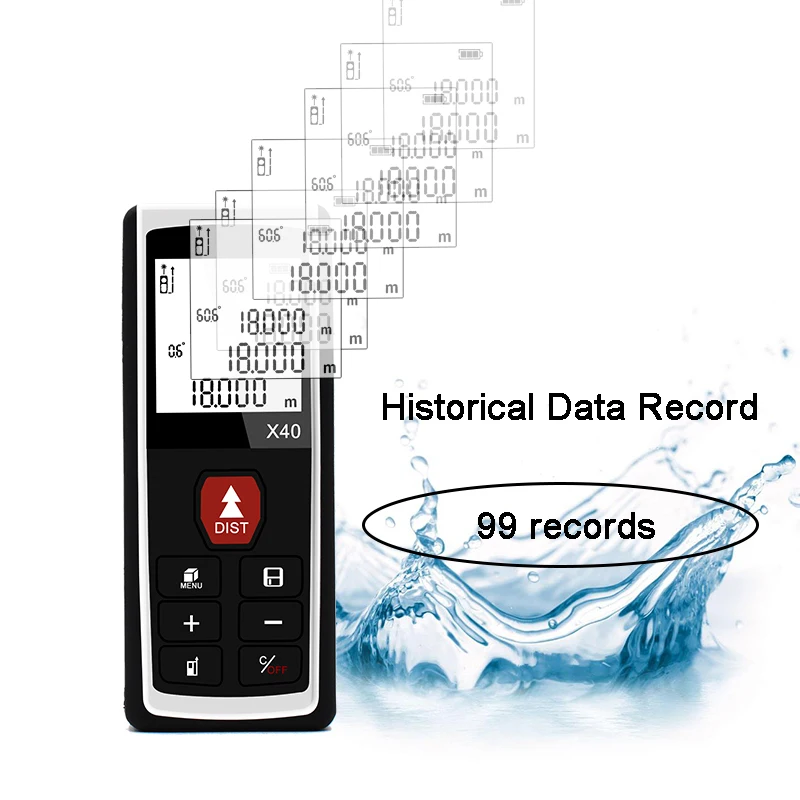 Pocket accuracy laser tape measure digital 100m lazer finder distance meter device small