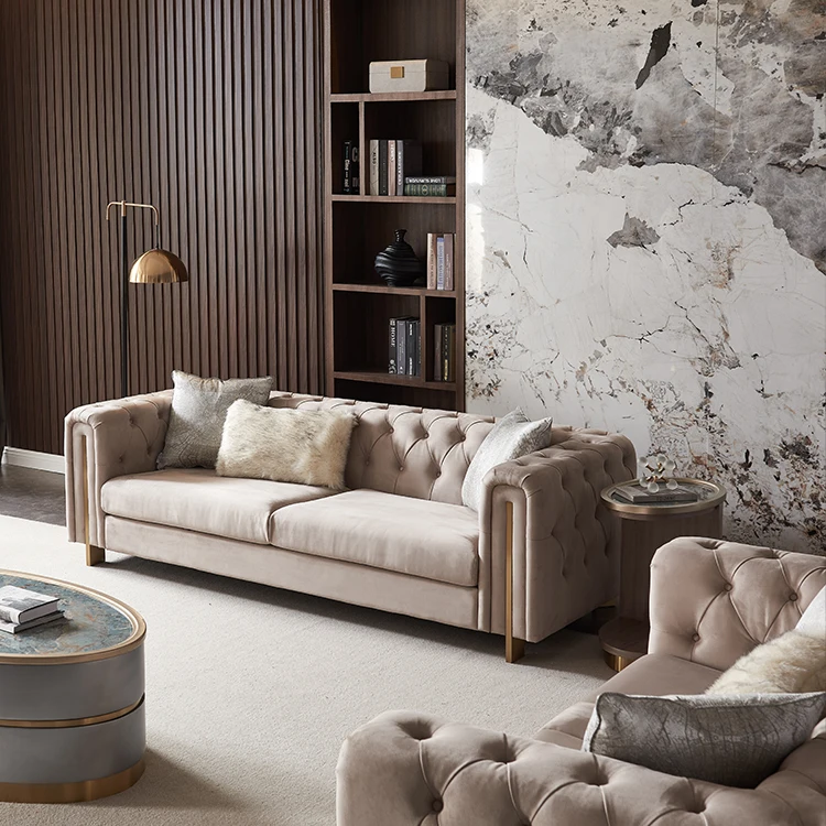 Welliton OEM&ODM Italy Style Luxury Sectional Furniture Living Room Leather Sofas