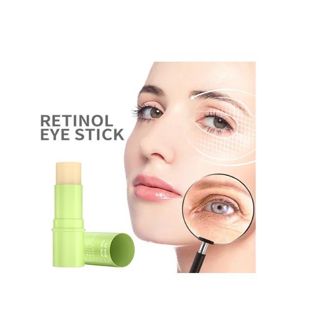 Private Label Instant Eyebags Removal Under Eye Dark Circles Remove Caffeine Eye Cream Anti Wrinkle Nourishing Retinol Eye Stick