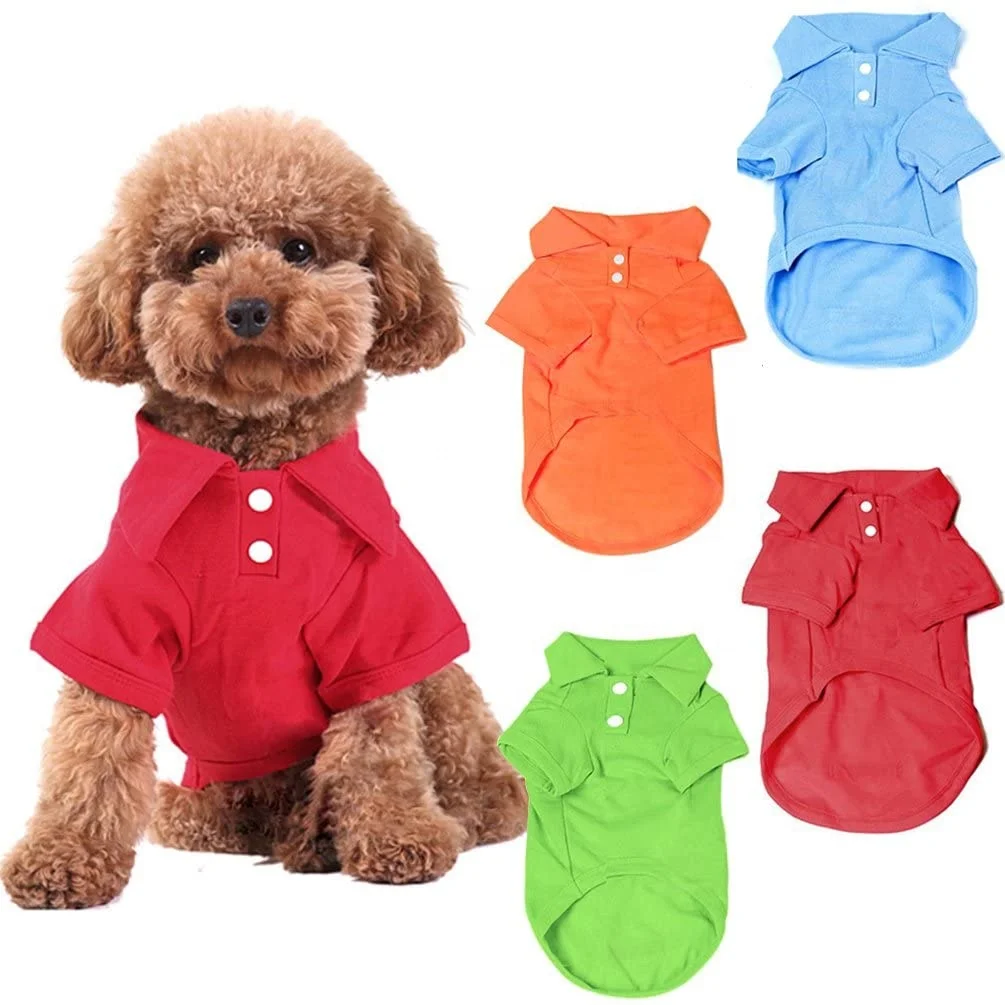 Al Por Mayor Ropa Para Perros Big Dog Clothes Ropa Para Perro Roupa Dog Polo Shirt for spring and summer short sleeved