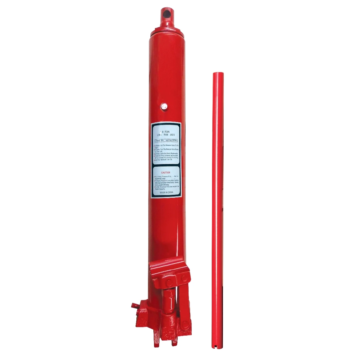 8ton Hydraulic Long Ram Jack  for Engine Crane With Manual Single Pump