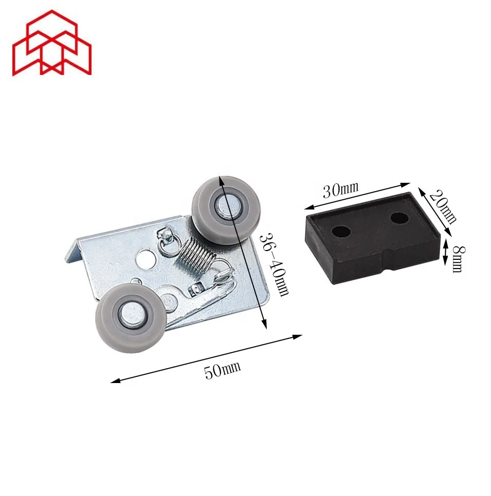 Heavy Duty Sliding Roller for Wardrobe Sliding Door with Mechanism and Ball Bearing Upper Wheels