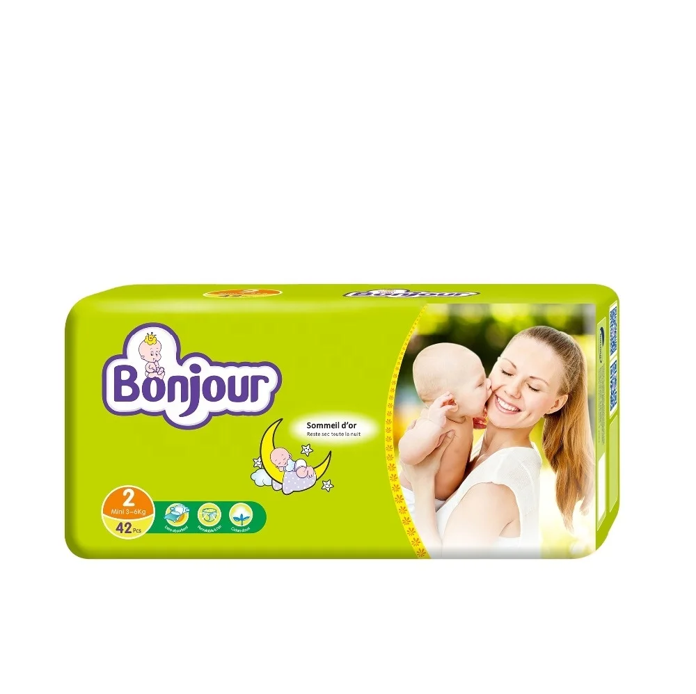 
A quality Bonjour baby cloth diapers magic tape in wholesale for Africa 