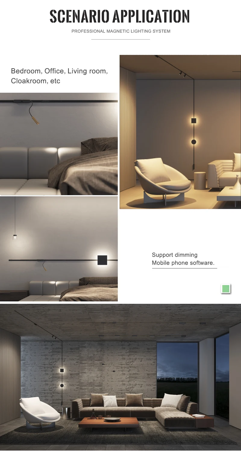 Ultra Thin Smart Recessed Rail Magnet Wireless Tuya Ziggbe 10w 20w 24v 48v Linear System Dali Led Magnetic Track Light