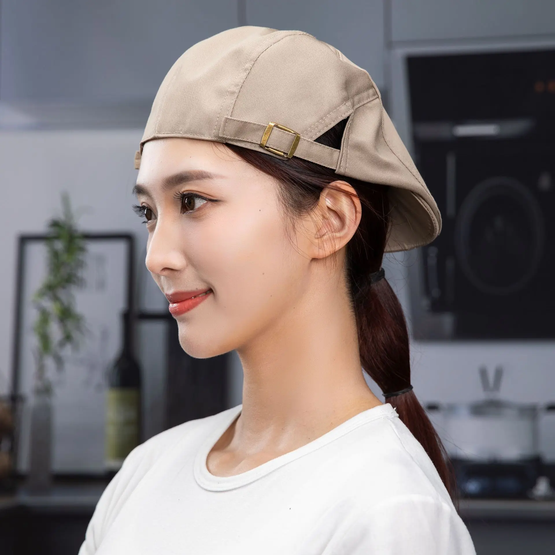 Nice quality new design chef hats for men and women custom logo cooking kitchen chef ca-p and hats for hotel wholesaler