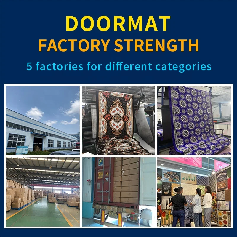 Factory Super Soft Microfiber 3d Printing Pile Waterproof Anti slip Door Mat Bedroom Shaggy rug