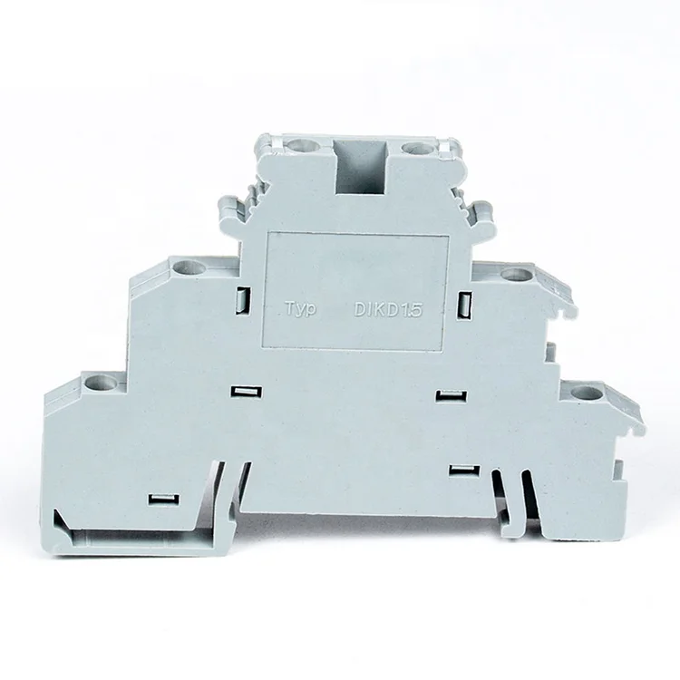 DIKD1.5 Three Layer Screwless Din Rail Terminal Block Wire Connector