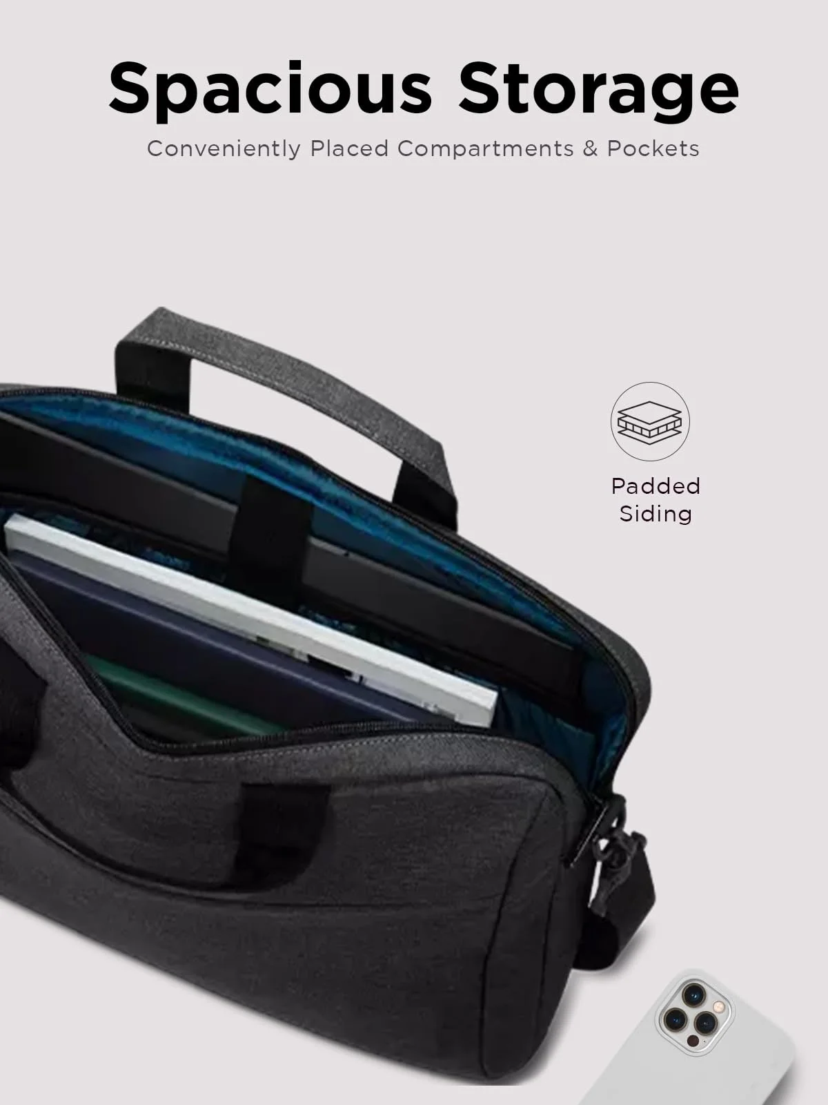 Waterproof Laptop Backpack Large Capacity Notebook Messenger Bag Portable Briefcase Travel
