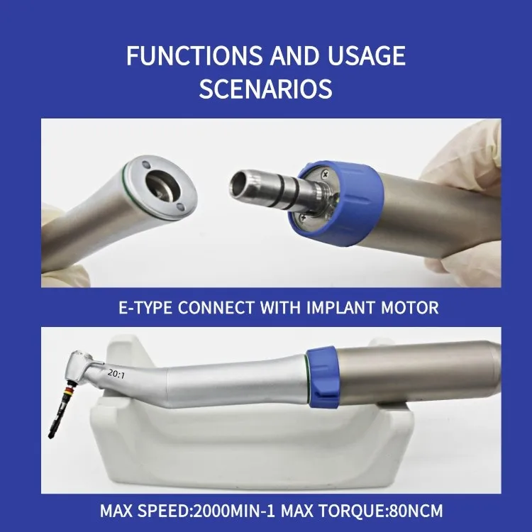 20:1 зубной имплантат один распылитель воды стоматологический наконечник с кнопкой Мини светодиодный и генератор
