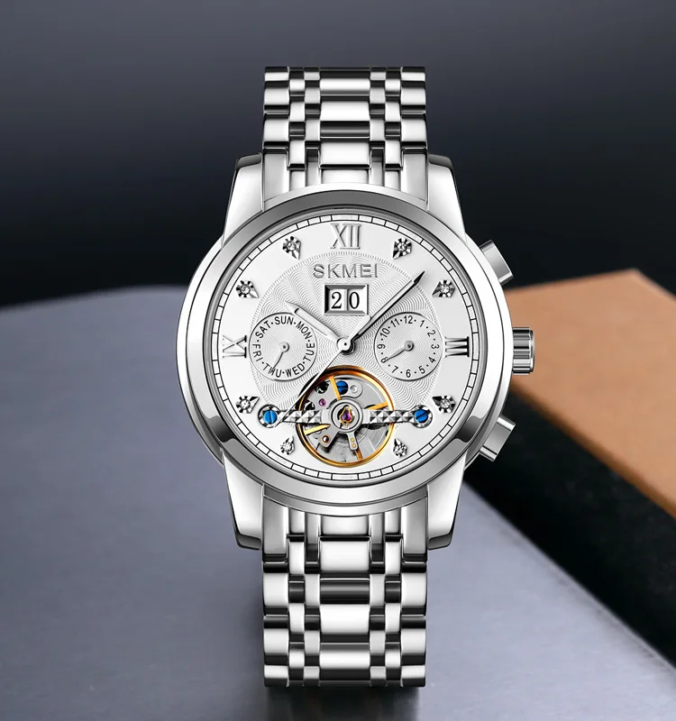 skmei M029 movement watch mechanical mens watches automatic luxury wristwatch men