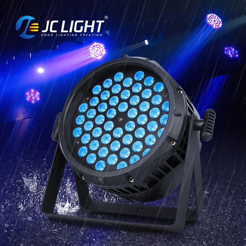 IP68 Rgbw Dmx 54pcs 54x3w Rgb 3in1 Waterproof Led Par Light for Stage Dj Decoration