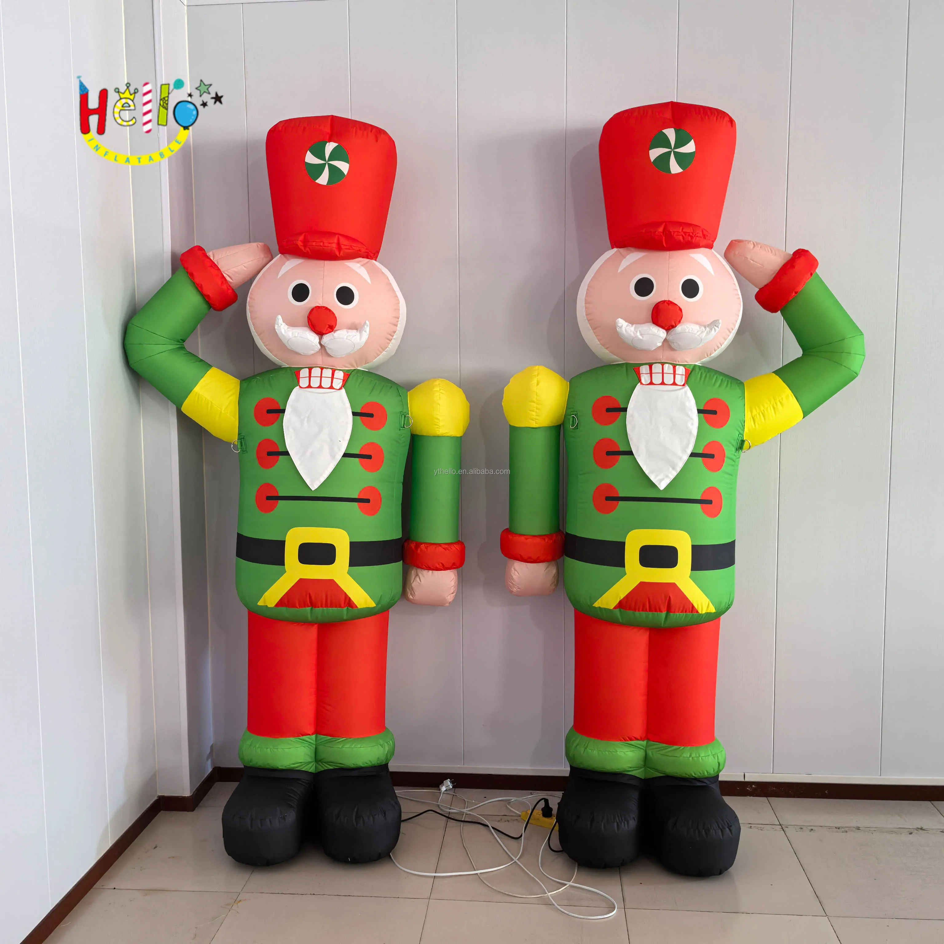 Outdoor Decoration Christmas inflatable nutcracker soldier For Indoor Holiday Party