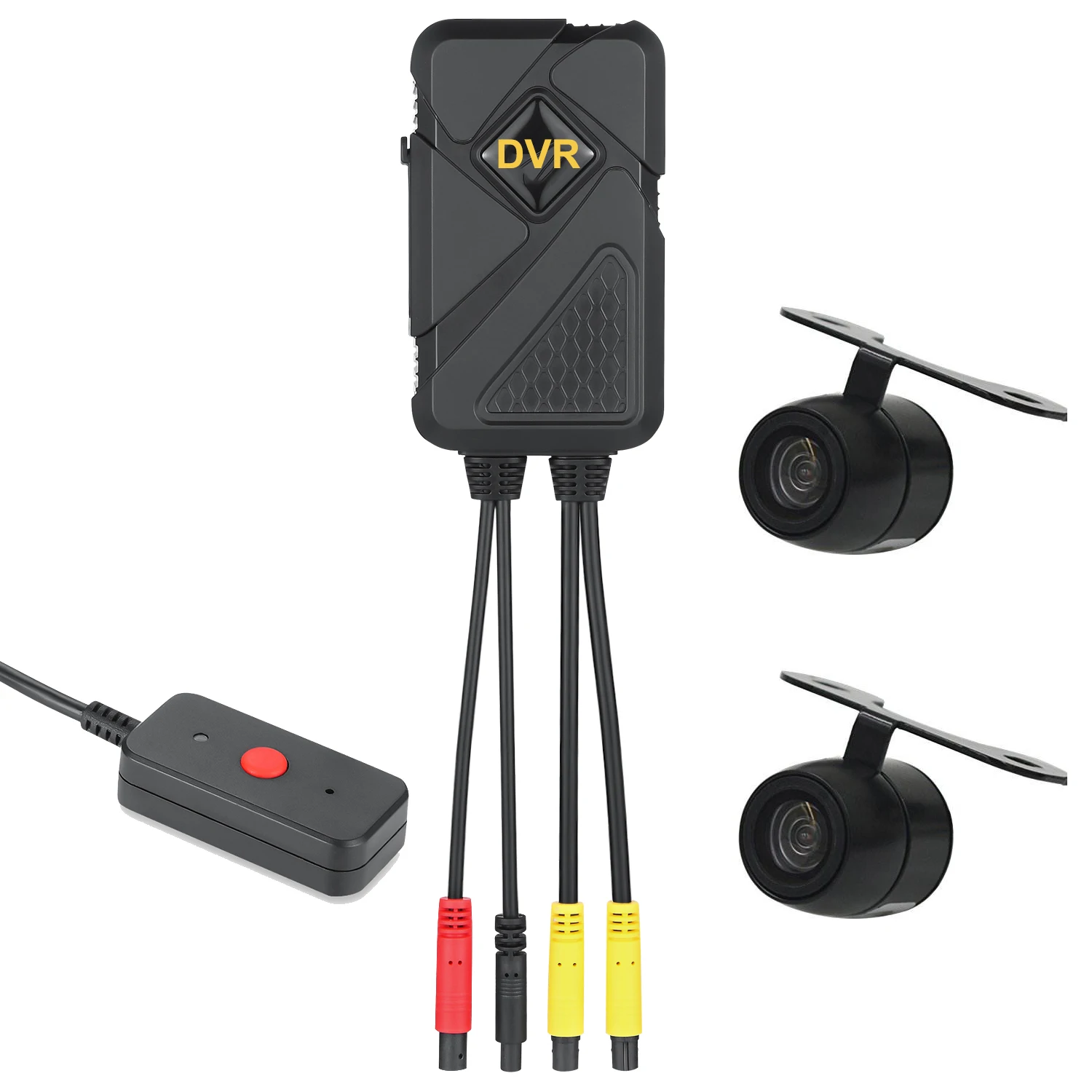 Mobile car camera dash cam dvr kit 2 channel recording front and rear view 720P 1080P optional