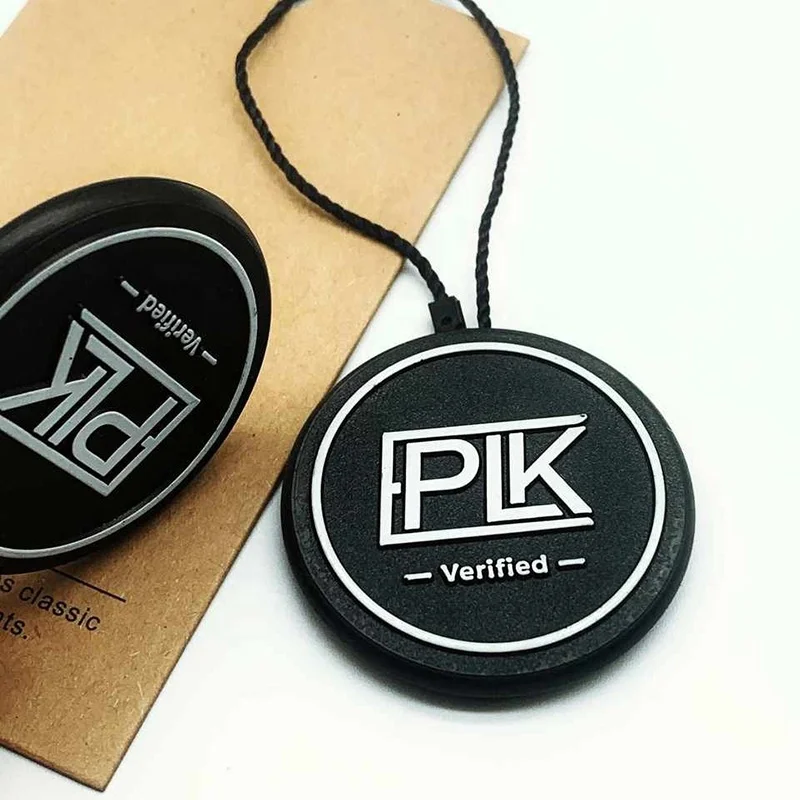 Custom Own Logo Garment Plastic Hang Tag Authentic Green Shoe Sneaker Authenticity Tags