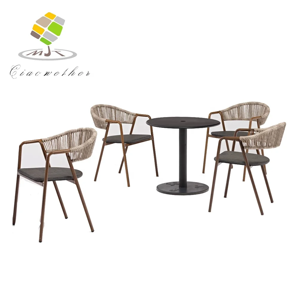 Недорогой садовый уличный Штабелируемый стул из ротанга полиэтилена для кафе ресторана плетеные обеденные стулья