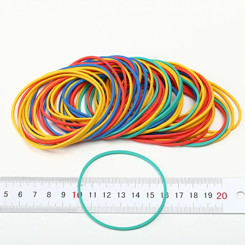 custom synthetic elastic assorted colors rubberbands rubber bands for money