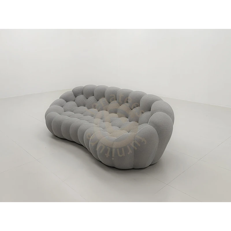 Creative Honeycomb Bubble Mesh Fabric Sofa Living Room Fully Packed Soft Bag Lazy Holiday Leisure Sofa