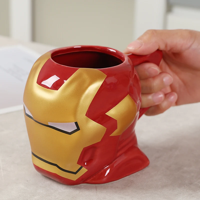 
Marvel superhero creative water cup little bitch Deadpool spider man Ceramic spider man Ceramic souvenir mug 