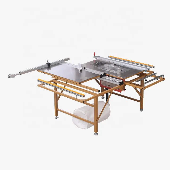 WJ-125 dust free folding table saw for 45 and 90 degrce cutting mdf wood panel small woodworking panel saw