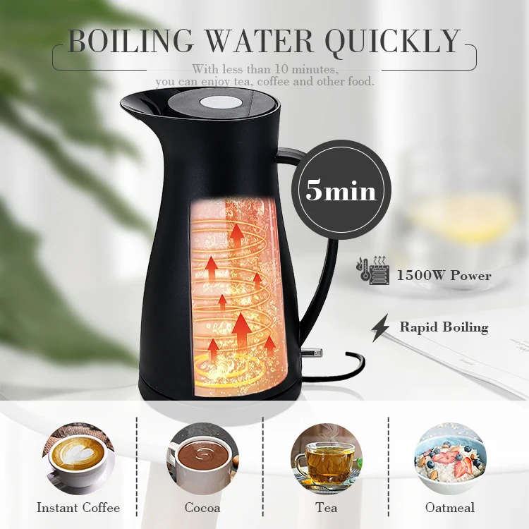 Everich hot water kettle 1.2L with simple but sophisticated appearance coffee kettle water kettle