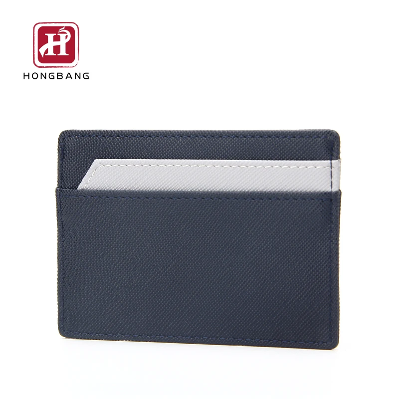 
Credit card holder mini wallet Saffiano PU RFID Slim ID Card Holder Wallet 