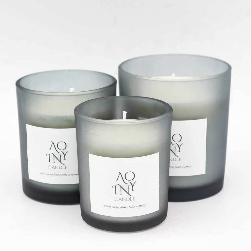 luxury custom private label christmas soy wax candle home fragrance jar scented candles