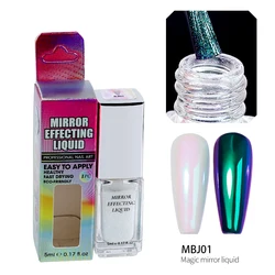 Wholesale High Quality Oem/odm Aurora Mirror Nail Powder Liquid For Nails Para Unas
