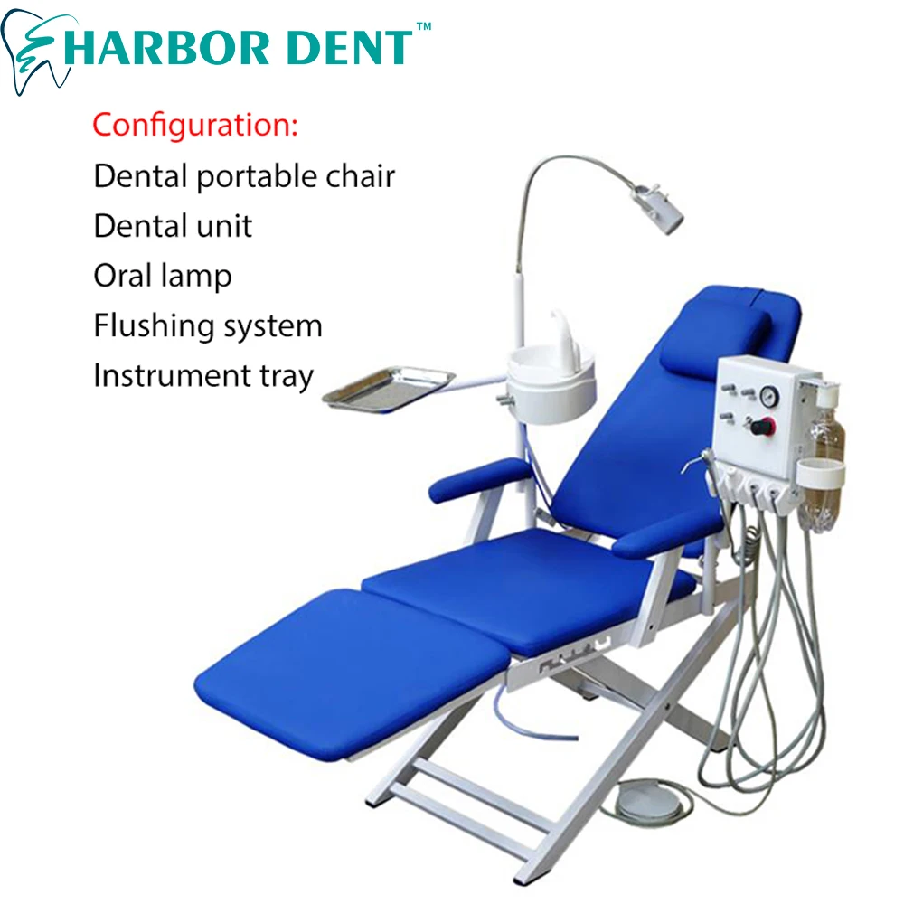 2021 Hot Sales Folding Foldable Lightweight Dentists Want Portable Dental Unit Dental Chair