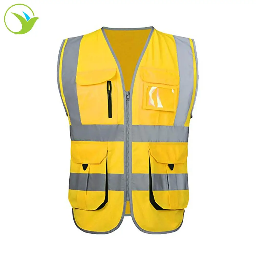 
Airport High Visibility Reflective Safety Vest Custom American Style Class 2 Rv009 100% Cotton 