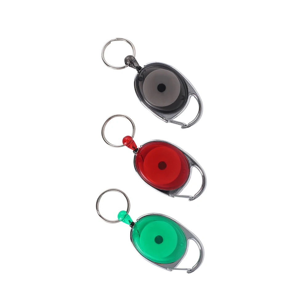 Custom Retractable Keychain Badge Reel Outdoor Sport Retractable Badge Reel ID Badge Reel with Belt Clip