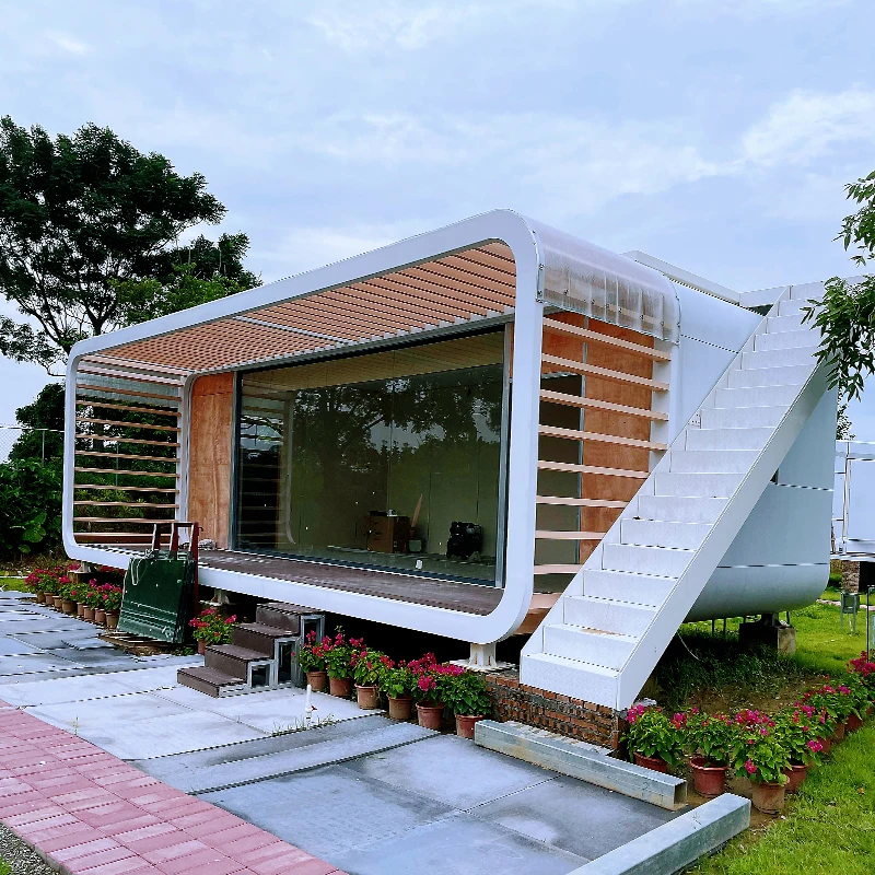 High Service Life Apple Cabin House Prefab Capsule House Simple Style Quick And Easy Assembly Capsule House For Hall